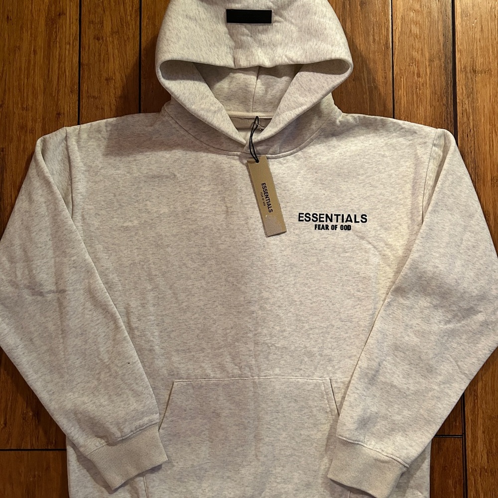 Essentials Fear of God Heather Gray Hoodie